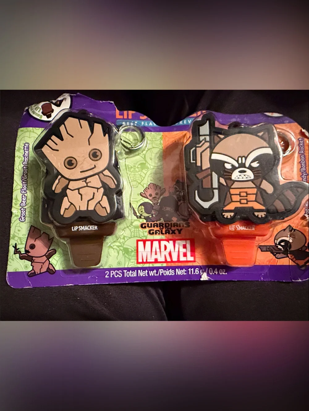 Marvel Guardians of the Galaxy Groot & Rocket Lip Smacker Duo - Brown